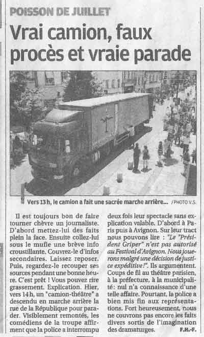 Presse Avignon 2012